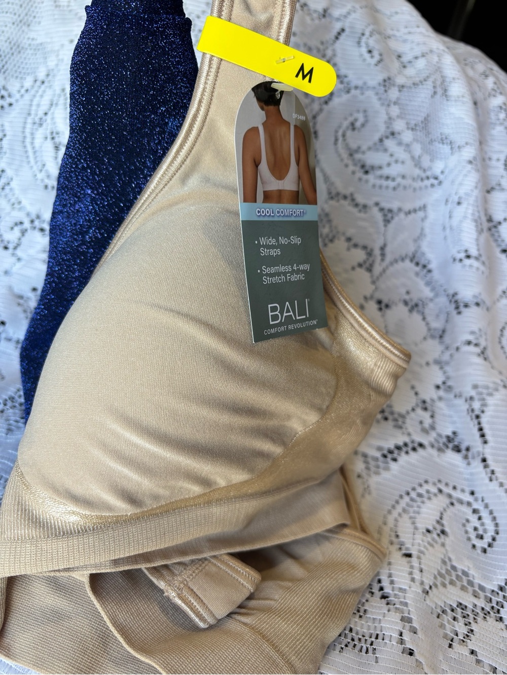 Bali Wireless Cool Comfort Bra - Beige - Picture 11 of 12